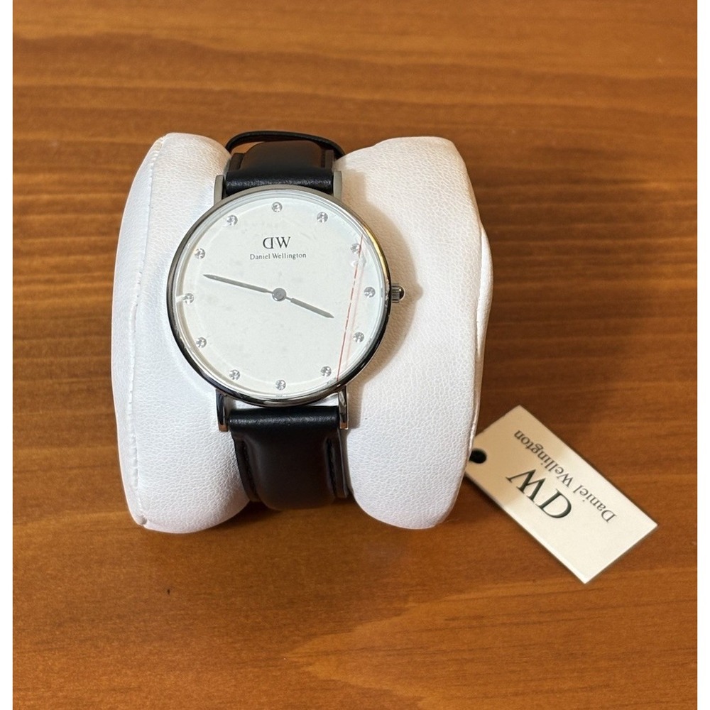 Daniel Wellington Classy Sheffield Steel Black Leather Band Unisex Watch 36mm N